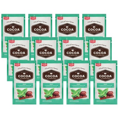 Cocoa Classics Chocolate Mint Cocoa Packet - Case of 12/1.25 oz
