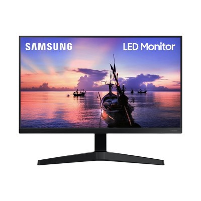 Samsung 24" FHD IPS Computer Monitor, AMD FreeSync, HDMI & VGA (T350 Series) - Dark Blue/Gray: Wall Mountable, 75 Hz Refresh Rate