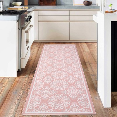 Area Rugs Floral Rugs Boho Rug Moroccan Carpet Vintage Low Pile Rugs for Living Room Bedroom