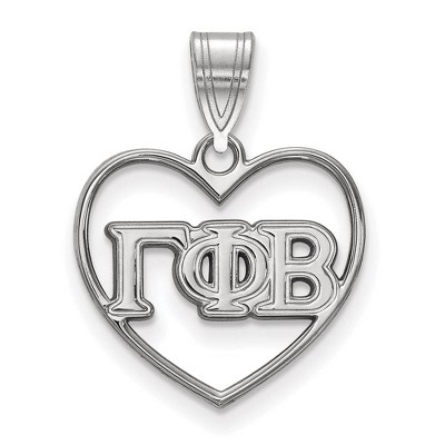 Black Bow Jewelry Sterling Silver Gamma Phi Beta Greek Life Pendant
