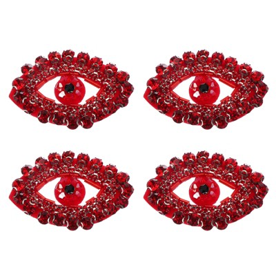 Unique Bargains Eye Rhinestone Sew on Applique Patches
