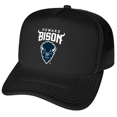 Howard University Primary Logo Foam Snapback Trucker Hat Black One Size