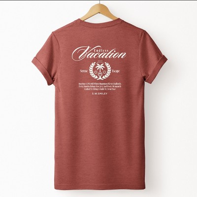 Simply Sage Market S.W.Smiley Endless Vacation Front And Back Short Sleeve Tee