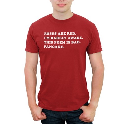 Men's Lost Gods Roses Are Red Pancake T-Shirt