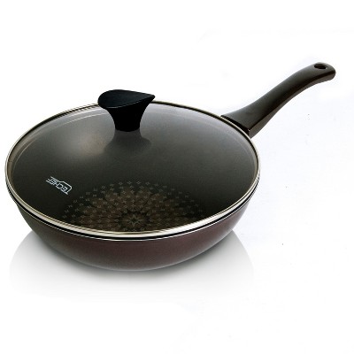 TECHEF Blooming Flower - 12" Nonstick Wok/Stir-Fry Pan with Cover