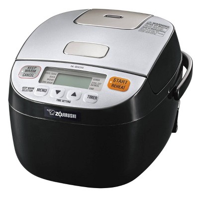 Zojirushi 3 Cup Micom Rice Cooker and Warmer Silver Black NL-BAC05: Stainless Steel, BPA-Free, Detachable Cord, 7 Settings