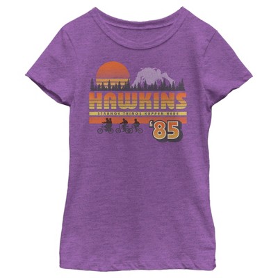 Girl's Stranger Things Retro Hawkins Bikers T-Shirt
