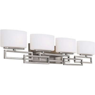 Hinkley Lanza Nickel 34" Wide Bathroom Wall Light