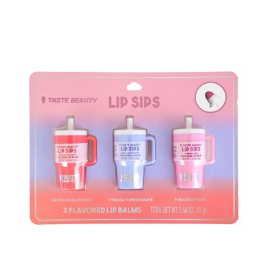 Taste Beauty Lip Balm Tumblers - 3pk