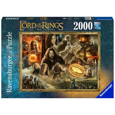 Ravensburger The Lord of The Rings: The Two Towers Jigsaw Puzzle - 2000pc: Fine Motor Skills Development, Cardboard, Pop Culture Theme