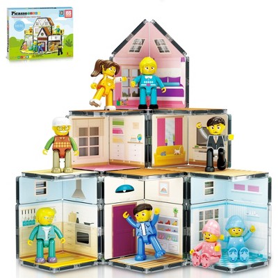 PICASSO-TILES Magnetic Tiles for Kids, Construction STEM Building Blocks Educational Toy