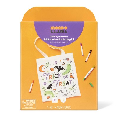 Halloween Craft Trick or Treat Bag Coloring Kit - Mondo Llama™