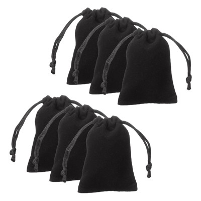 Unique Bargains Velvet Reusable Soft Jewelry Headphone Candy Drawstring Gift Bags 20 Pcs