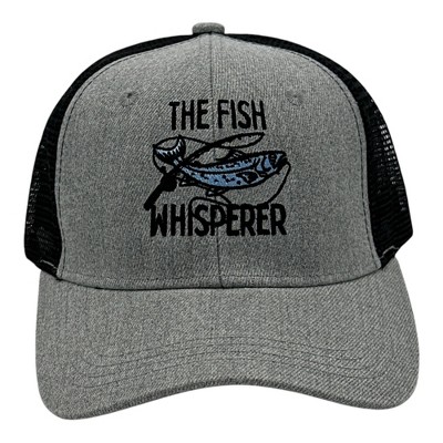 The Fish Whisperer Hat Funny Sarcastic Fishing Novelty Cap - Crazy Dog Hat For Fishers