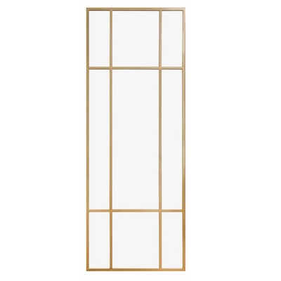 Dovelina Rectangle Metal Windowpane Mirror Decorative Wall Mirror Large Hanging Mirror