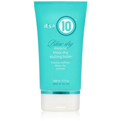 It's a 10 Ten BLOW DRY Miracle Blow Dry Balm (5 oz) Hair Protein Cream for Smooth, Frizz-Free