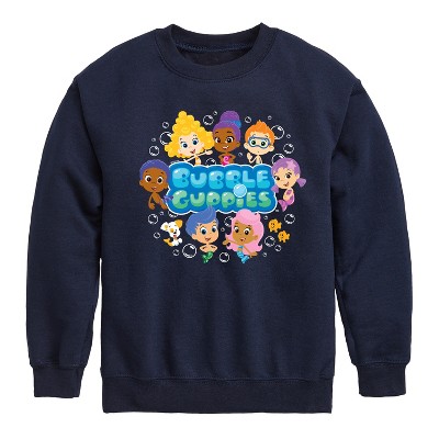 Boys' - Bubble Guppies - Bubble Guppies Group Graphic Long Sleeve Fleece Sweatshirt