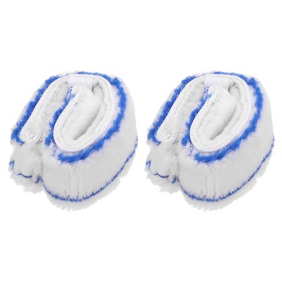 Unique Bargains Microfiber Window Glass Cleaning Scrubber Replacement Head 2 Pcs