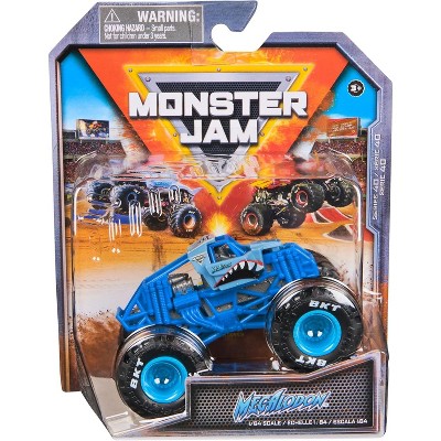 Monster Jam,  Megalodon Monster Truck, Die-Cast Vehicle, 1:64 Scale
