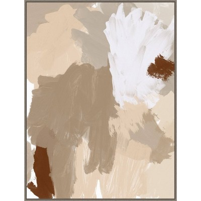 32" x 42" Modest by Urban Road Framed Canvas Wall Art Print - Amanti Art: Modern Style, Lithograph, Vertical Layout