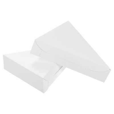 Unique Bargains Part Single Slice Storage Container Triangle Mini Pizza Packaging Carton 24 Pcs
