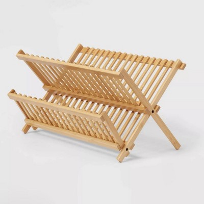 Dura Culina® Bamboo Drying Rack, Freestanding and Folds for Storage