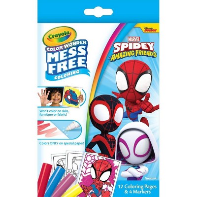Crayola Color Wonder Spidey and His Amazing Friends Mini Box Set: Mess Free Spider-Man Coloring Book for Kids 3+