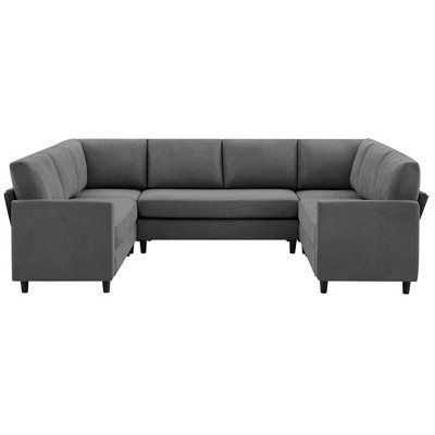 Hyleory Middle U Shaped Sofa, Large 8 Seater sofa,Breathable Soft Fabric