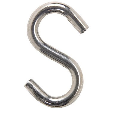 Hampton Medium Silver Stainless Steel 1.43 in. L S-Hook 40 lb 1 pk (Case of 20)