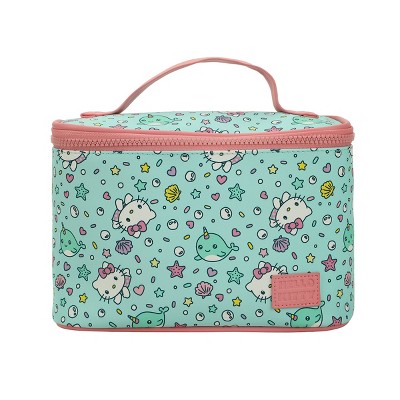 Hello Kitty Marine Life Light Blue 6” Beauty Case Cosmetic Bag