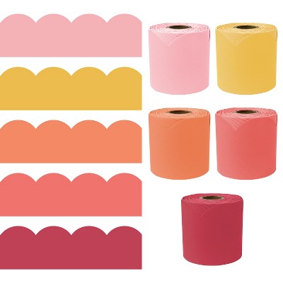 Carson Dellosa Education 65' Boho Sunrise 5 Pack Rolled Bulletin Board Border Set (5 rolled borders)