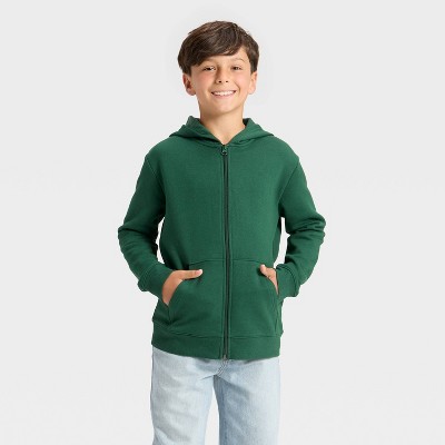 Boys' Fleece Zip-Up Hooded Sweatshirt - Cat & Jack™