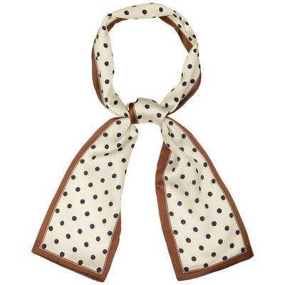 INSPIRE CHIC Women's Lovely Polka Dot Pattern Hair Band Neck Wraps 38.5x3.5 inches(LxW)