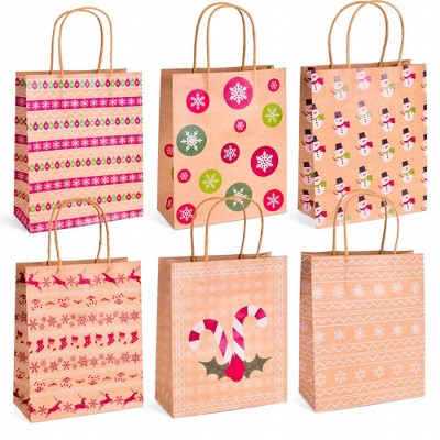 Fun Little Toys Nifti Nest 30 PCS Christmas Gift Bags, Shopping, Parties, Wedding Christmas Gift Bags