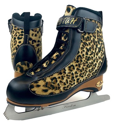 American Athletic Women's Cheetah Softboot Figure Skate