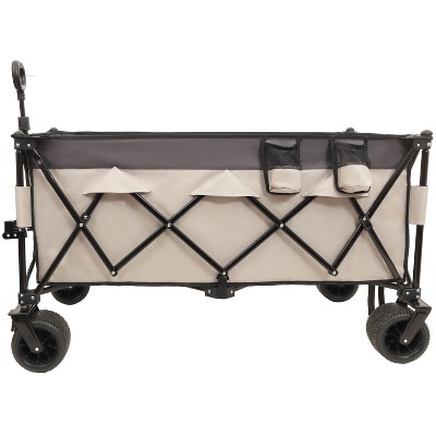51-inch Extended Heavy-Duty Foldable Utility Wagon - 480lbs Capacity, Patented Ultra-Stable Frame, 1:6 Space-Saving Fold & 7" All-Terrain Wheels