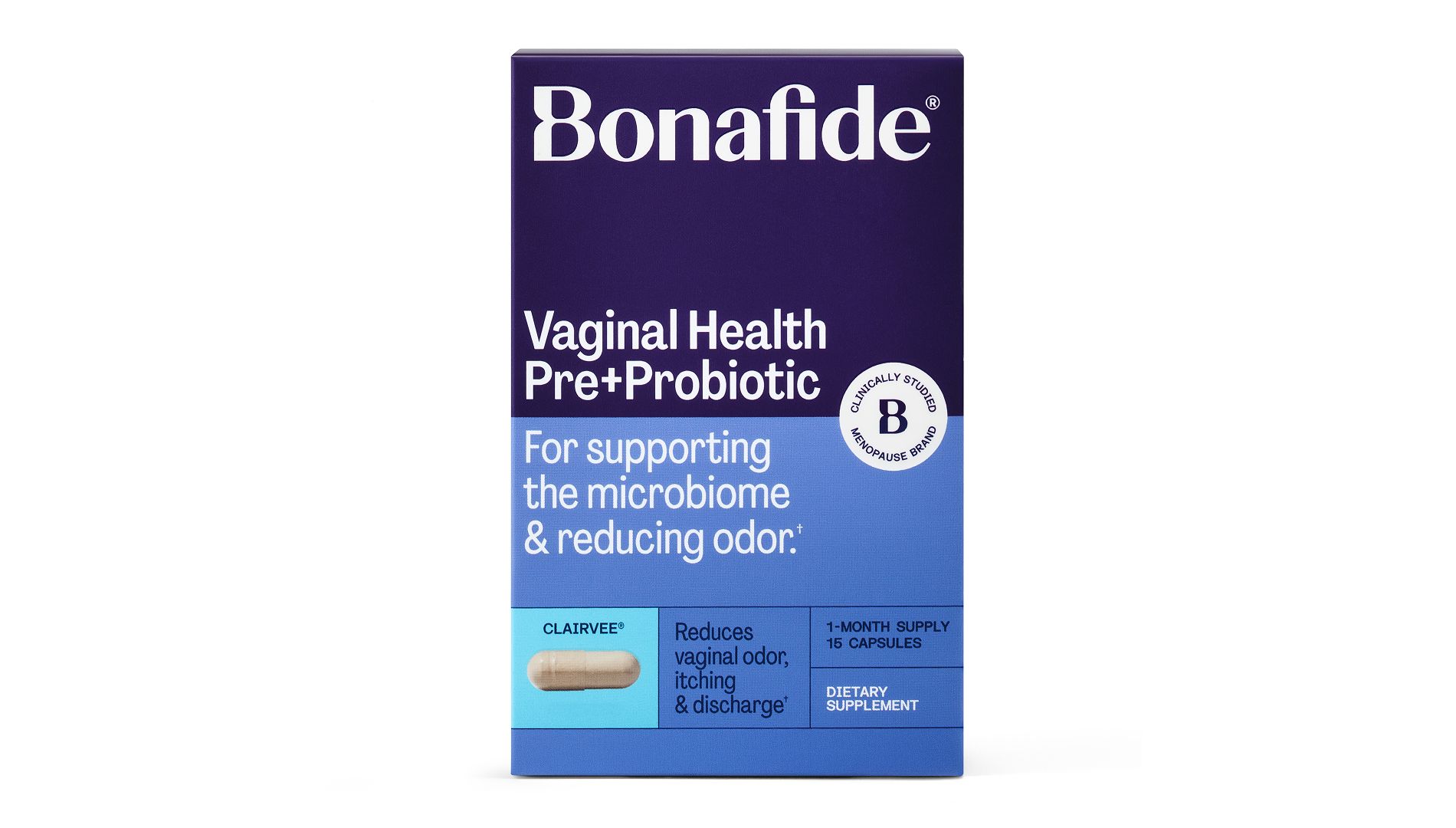 Bonafide Clairvee Vaginal Probiotic Capsules - 15 Day Supply - 15ct