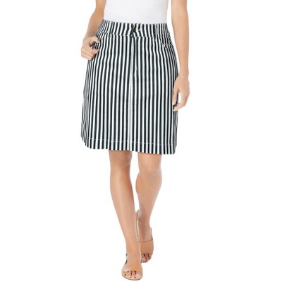 Woman Within Adjustable Waist Chino Skort