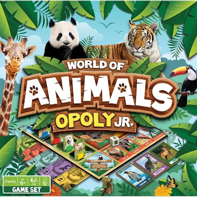 MasterPieces Kids & Family Board Games - World of Animals Opoly Jr.