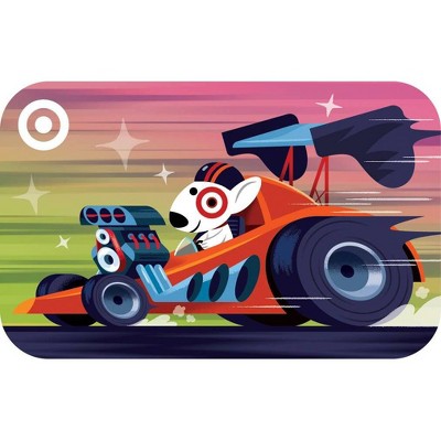 Bullseye Racecar Paper Target GiftCard