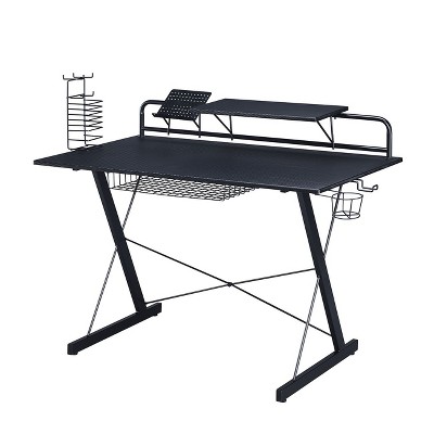 NicBex 47.25 Inch Modern Computer Home Office Desk with Cup holder and Shelving