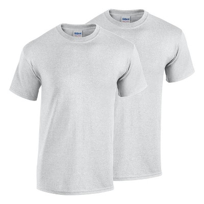 2 Pack Gildan Men's Heavy Cotton Short Sleeve Crew Neck Classic Fit T-Shirt