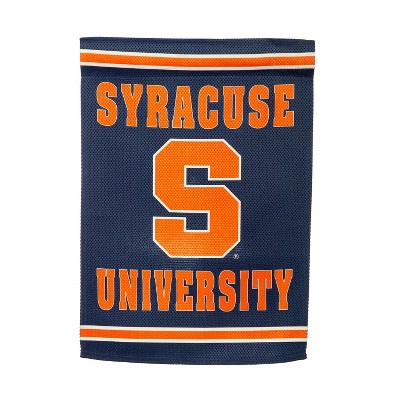 Evergreen Garden Flag Embossed Suede, Syracuse Double Sided Indoor Outdoor Decor 18" x 12.5"