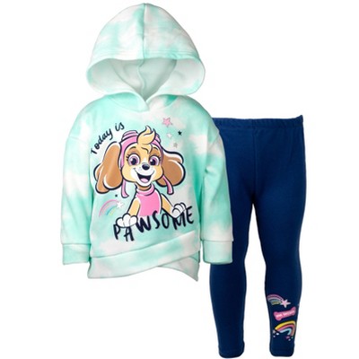 Paw Patrol Fleece Pullover Crossover Hoodie and Leggings Outfit Set Toddler