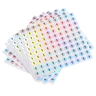 Unique Bargains Office Home Warehouse Self-Adhesive Reflective Sticker 10 Sheets