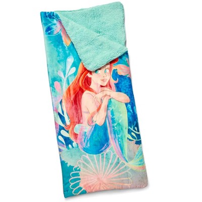 Disney Princess The Little Mermaid Slumber Bag Cloud Touch Zip Up Throw Blanket