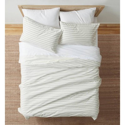 Blue Loom 3pc Saylor Duvet Set Ivory/Gray