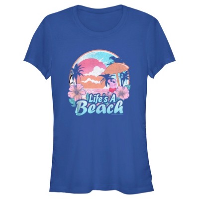 Juniors Womens Peppa Pig Life's a Beach T-Shirt