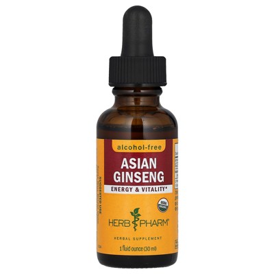 Herb Pharm Asian Ginseng, Alcohol-Free, 1 fl oz (30 ml)