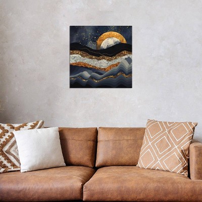 iCanvas Metallic Mountains by SpaceFrog Designs Canvas Print Wall Art